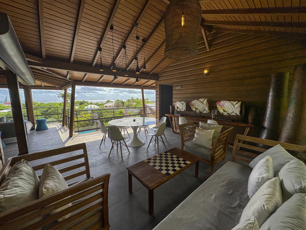 13.location villa piscine Saint François Guadeloupe_pièce de vie